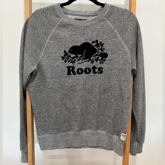 Roots Salt & Pepper Crewneck Sweatshirt -  Men’s Small -‎ EUC - Picture 1 of 6